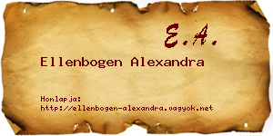 Ellenbogen Alexandra névjegykártya