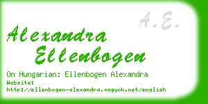 alexandra ellenbogen business card